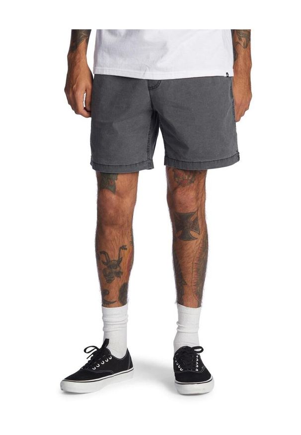 Quiksilver - Spodenki elsstyczne dla Mężczyzn TAXER 17". Kolor: czarny. Materiał: bawełna, elastan, materiał. Długość: krótkie. Sezon: lato