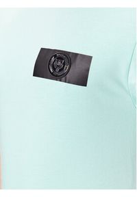 Plein Sport T-Shirt SACC MTK6034 SJY001N Zielony Regular Fit. Kolor: zielony. Materiał: bawełna. Styl: sportowy