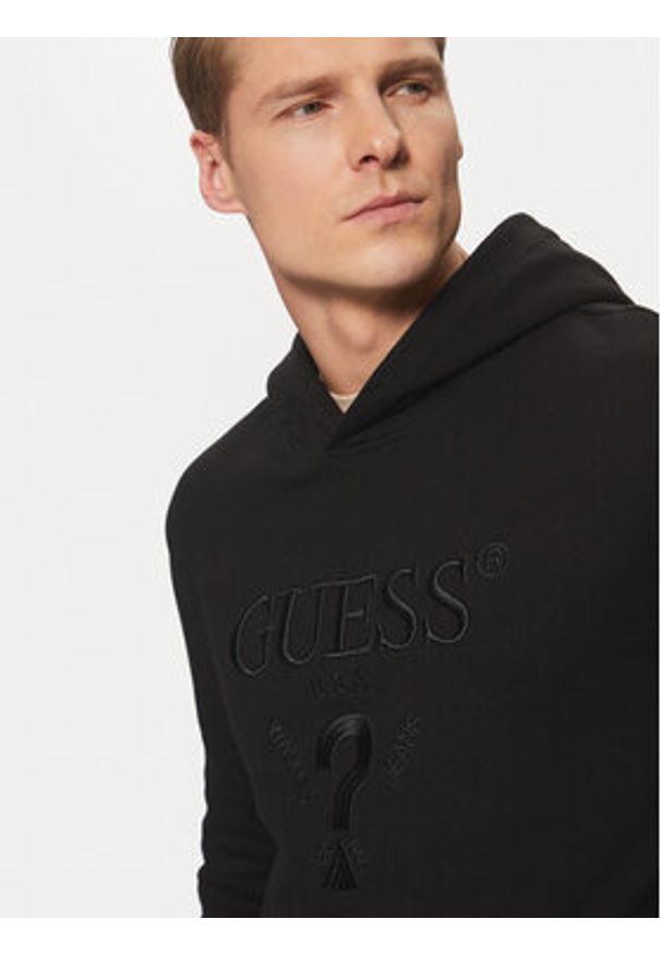Guess Bluza M5RQ36 KCN01 Czarny Regular Fit. Kolor: czarny. Materiał: bawełna
