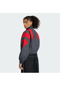 Adidas - adidas Bluza Blocked Washed KE5036 Szary Oversize. Kolor: szary. Materiał: syntetyk #2