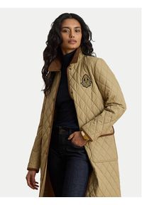 Lauren Ralph Lauren - LAUREN RALPH LAUREN Kurtka przejściowa Crested 3/4 Quilt 297P18059002 Beżowy Regular Fit. Kolor: beżowy. Materiał: syntetyk #3