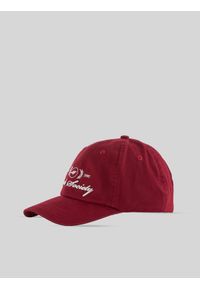 4f - 4F Czapka z daszkiem strapback damska - burgundowa S/M (58cm). Kolor: czerwony. Materiał: materiał, bawełna. Sezon: lato. Styl: casual, sportowy #1