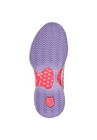 Buty do tenisa damskie K-Swiss Express Light 3. Kolor: fioletowy, czerwony, biały, różowy, wielokolorowy. Materiał: materiał, syntetyk. Szerokość cholewki: normalna. Sport: tenis