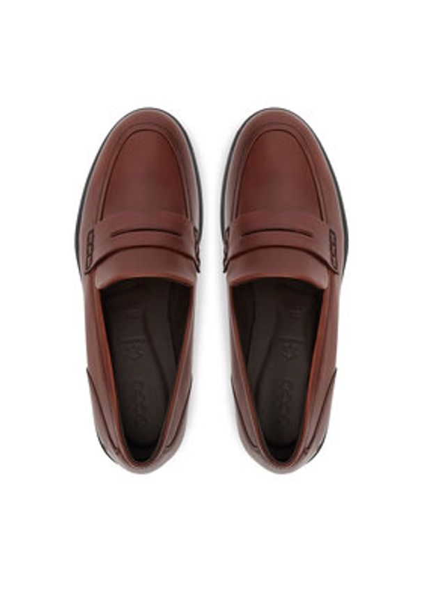 ecco - ECCO Loafersy Dress Classic 15 20980301053 Brązowy. Kolor: brązowy. Materiał: skóra