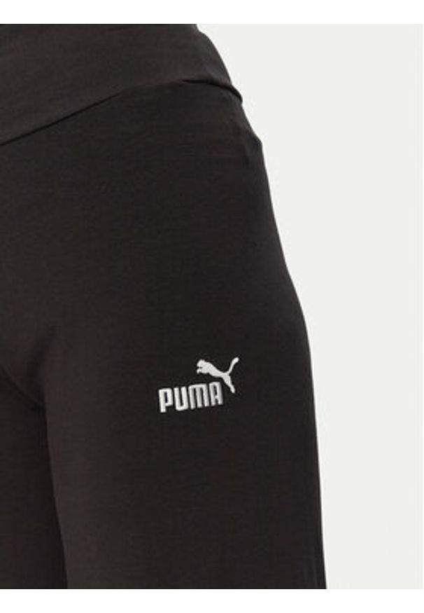 Puma Legginsy Ess Small No. 1 Logo 682428 Czarny Straight Fit. Kolor: czarny. Materiał: bawełna