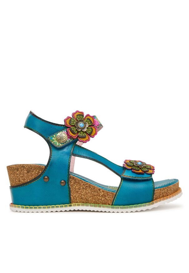 Sandały Laura Vita. Wzór: kolorowy