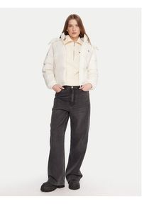 Calvin Klein Jeans Kurtka puchowa Essential LV047D501G Écru Relaxed Fit. Materiał: syntetyk