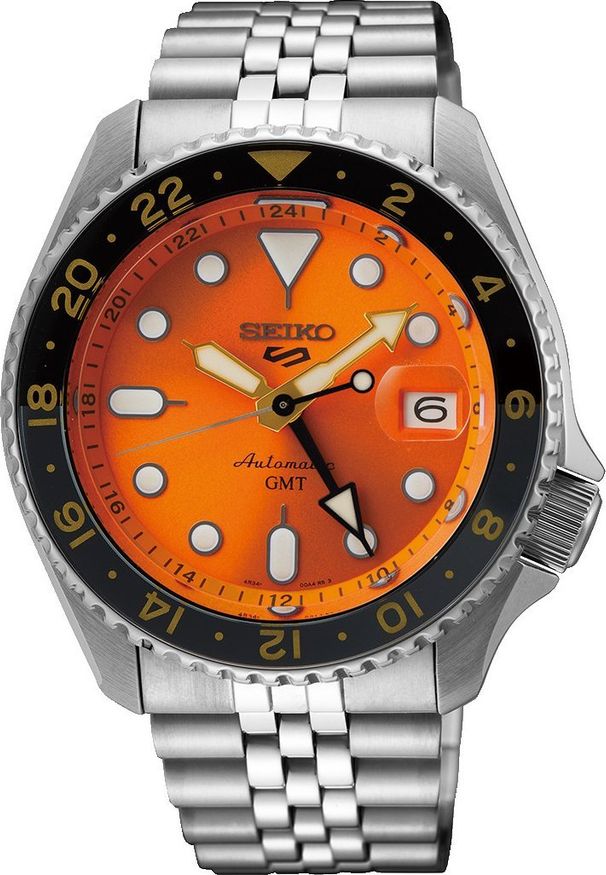Zegarek Seiko Zegarek męski Seiko SSK005K1 srebrny. Kolor: srebrny