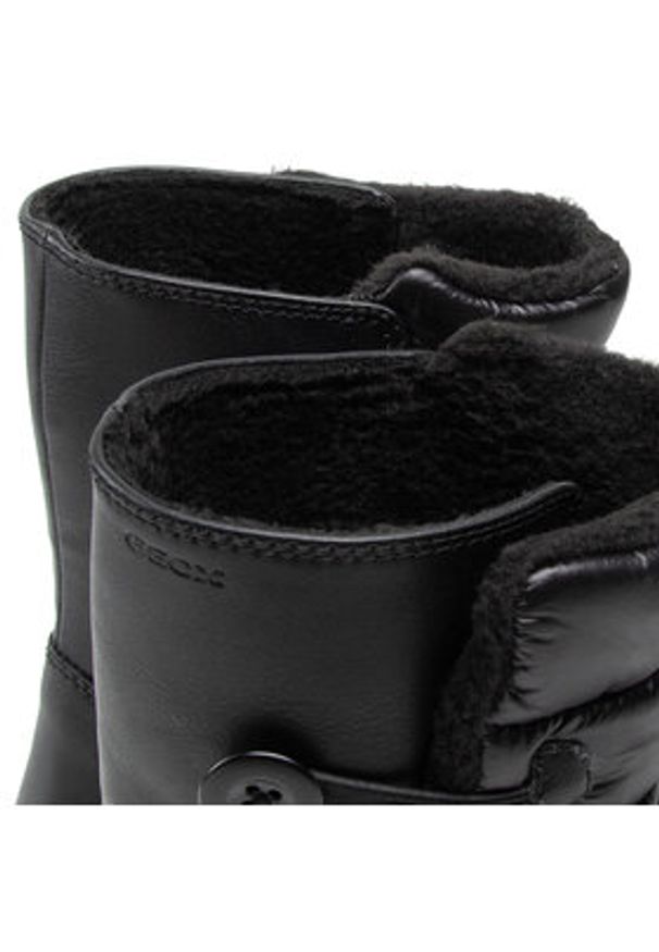 Geox Śniegowce D Nhenbus B D168DB 085FU C9999 Czarny. Kolor: czarny. Materiał: skóra