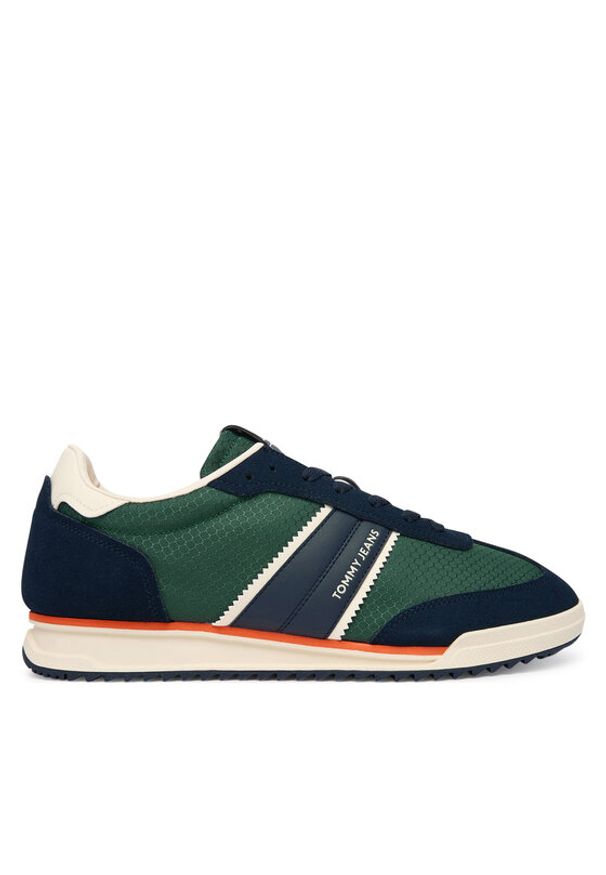 Tommy Jeans Sneakersy Tjm Retro Runner Cleated Winter EM0EM01664 Granatowy. Kolor: niebieski. Materiał: materiał