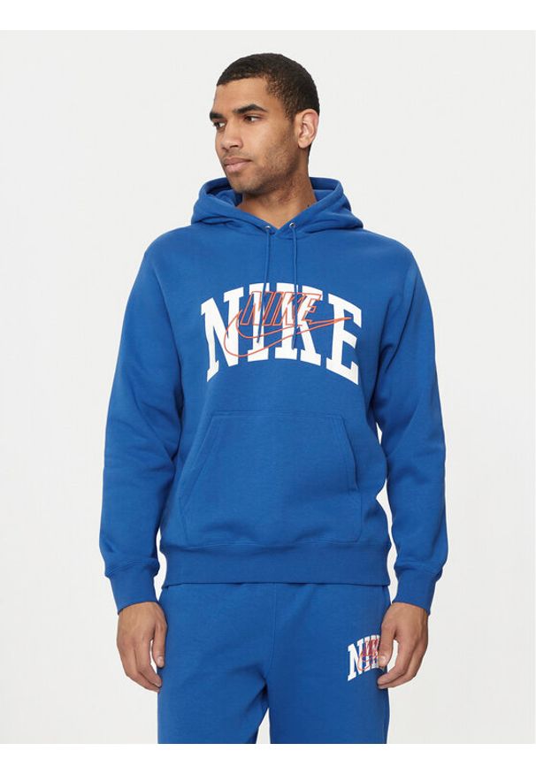 Nike Bluza FV4447 Niebieski Regular Fit. Kolor: niebieski. Materiał: bawełna