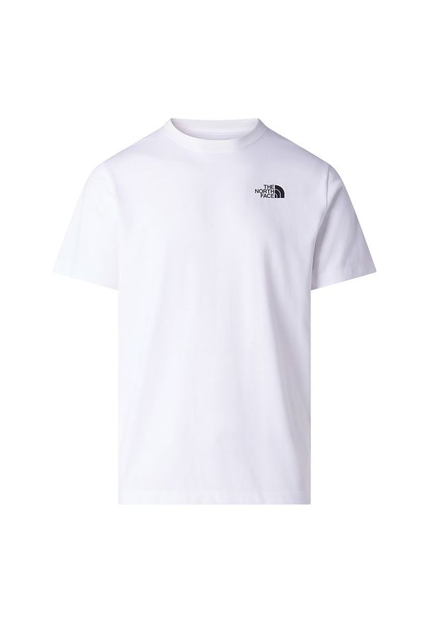 Koszulka męska The North Face Evolution NSE Box 0A8GV2FN41 - biała. Kolor: biały. Materiał: tkanina, poliester, bawełna. Długość rękawa: krótki rękaw. Długość: krótkie