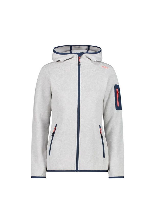 Bluza damska turystyczna CMP 3H19826. Kolor: czerwony, szary, wielokolorowy. Materiał: polar. Styl: sportowy. Sport: turystyka piesza