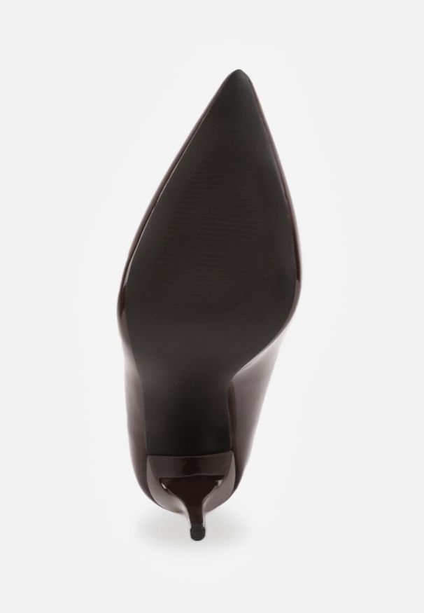 Renee - Brązowe Szpilki Cassildi. Kolor: brązowy. Materiał: jeans. Obcas: na szpilce. Wysokość obcasa: średni