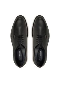 TOMMY HILFIGER - Tommy Hilfiger Półbuty Core Hilfiger Leather Shoe FM0FM05375 Czarny. Kolor: czarny. Materiał: skóra #4