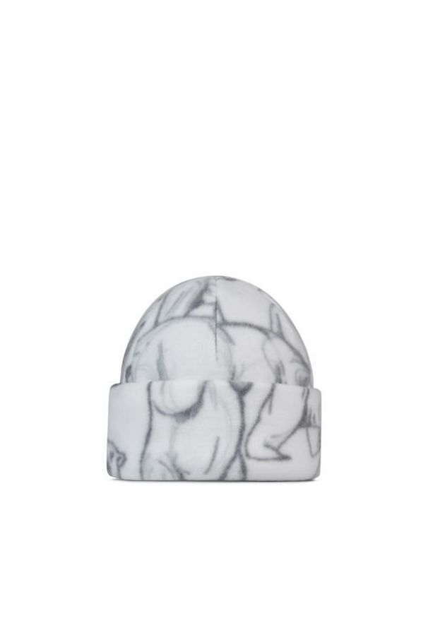 Buff - Czapka dziecięca BUFF POLAR PRINTS BEANIE BARGY. Kolor: biały. Materiał: polar. Wzór: nadruk. Sezon: zima. Styl: sportowy