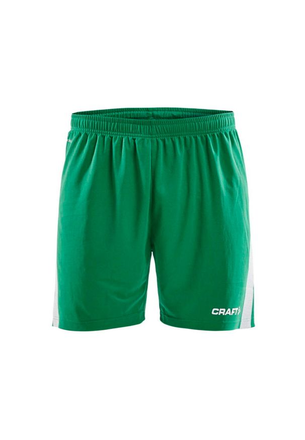Spodnie treningowe męskie Craft Pro Control. Kolor: zielony. Długość: krótkie. Sport: fitness