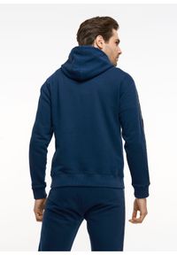 Ochnik - Bluza męska. Okazja: na co dzień. Typ kołnierza: kaptur. Kolor: niebieski. Materiał: materiał. Styl: casual, klasyczny #2