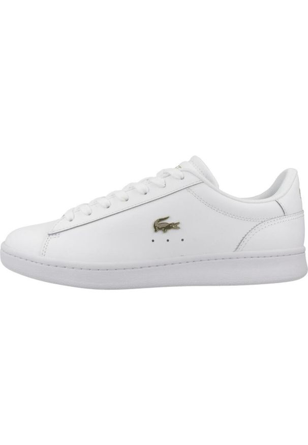 Buty sportowe damskie Lacoste Carnaby Set 224 1 SFA trampki. Kolor: biały. Materiał: skóra, tkanina