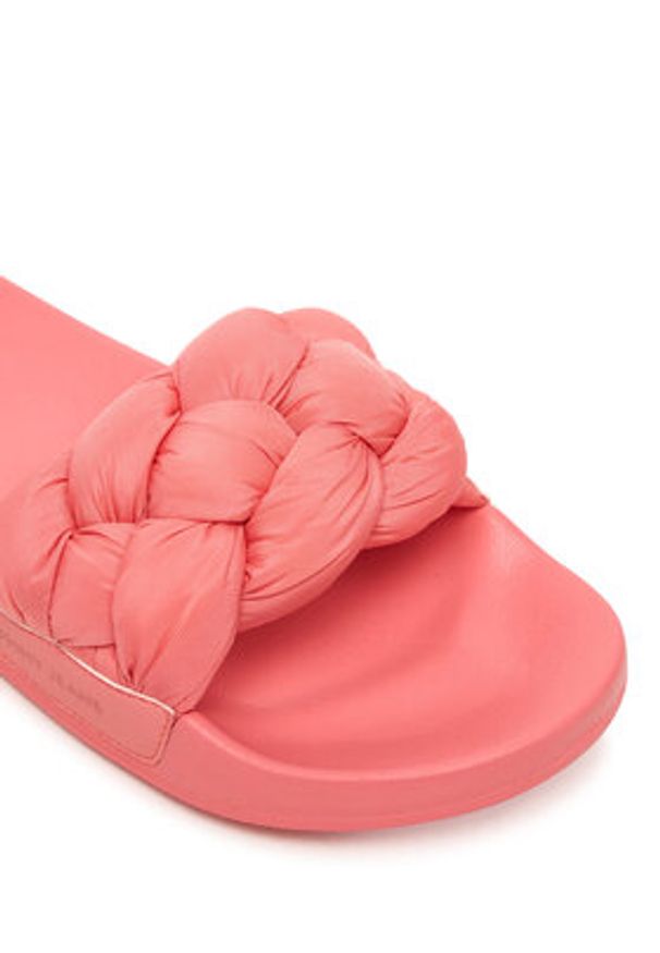 Tommy Jeans Klapki Tjw Braided Slides EN0EN02975 Różowy. Kolor: różowy. Materiał: materiał