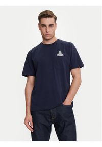GAP - Gap T-Shirt 769029-03 Granatowy Regular Fit. Kolor: niebieski. Materiał: bawełna