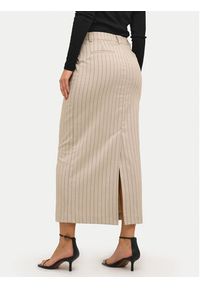 Kaffe Spódnica midi Agathe 10508753 Beżowy Regular Fit. Kolor: beżowy. Materiał: syntetyk #8