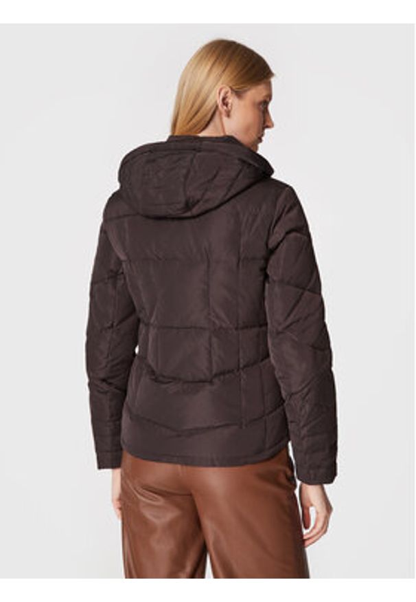 Morgan Kurtka puchowa 222-GITAM Brązowy Regular Fit. Kolor: brązowy. Materiał: syntetyk