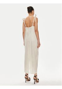 Max Mara Leisure Sukienka codzienna Senna 2416221038 Écru Relaxed Fit. Okazja: na co dzień. Materiał: len. Typ sukienki: proste. Styl: casual