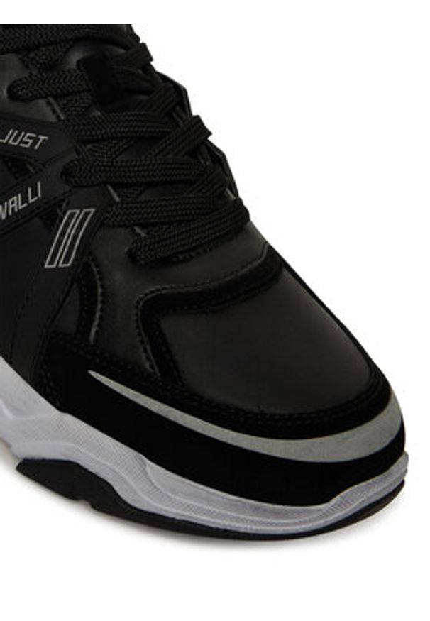 Just Cavalli Sneakersy 79QA3SH5 ZPB66 Czarny. Kolor: czarny. Materiał: skóra
