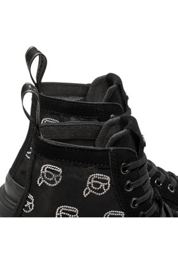 Karl Lagerfeld - KARL LAGERFELD Trapery KL42941 Czarny. Kolor: czarny. Materiał: materiał