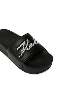 Karl Lagerfeld - KARL LAGERFELD Klapki Kondo Maxi KL80872 Czarny. Kolor: czarny. Materiał: skóra