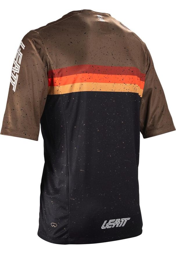 LEATT - Koszulka rowerowa męska Leatt Jersey MTB Enduro 3.0. Kolor: czarny. Materiał: jersey