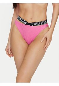 Calvin Klein Swimwear Dół od bikini KW0KW02391 Różowy. Kolor: różowy. Materiał: syntetyk #1