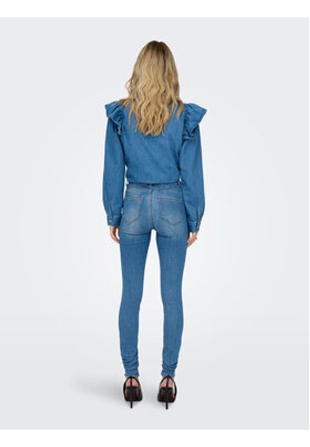 only - ONLY Jeansy 15300068 Niebieski Skinny Fit. Kolor: niebieski