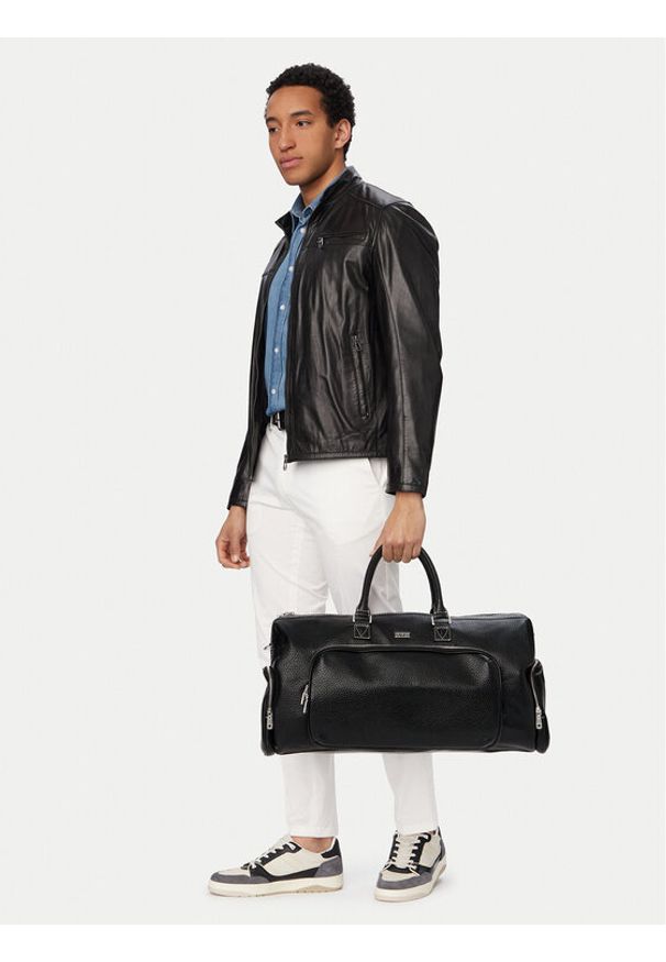 Guess Torba weekendowa TMBOGS P6235 Czarny. Kolor: czarny. Materiał: skóra