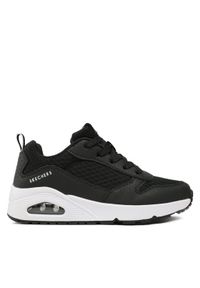 skechers - Skechers Sneakersy Uno Powex 403667L/BLK Czarny. Kolor: czarny. Materiał: skóra