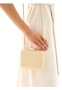 Kazar - Złota kopertówka damska. Kolor: złoty. Styl: wizytowy, klasyczny #7