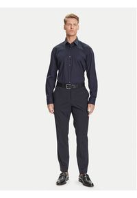 BOSS Koszula H-Joe 50545075 Granatowy Regular Fit. Kolor: niebieski. Materiał: bawełna #4