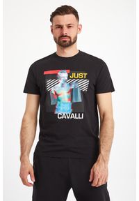 Just Cavalli - T-SHIRT JUST CAVALLI. Okazja: na co dzień. Wzór: nadruk. Styl: casual #4
