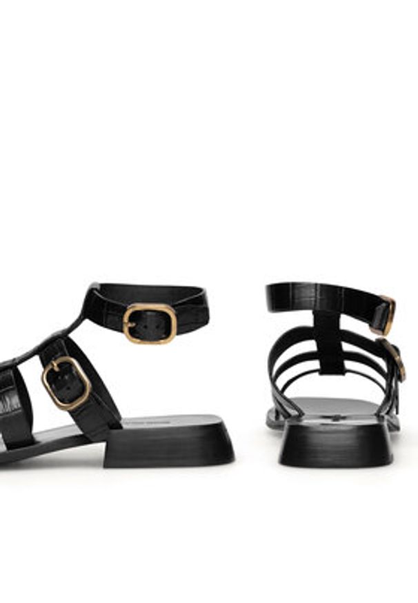 Gino Rossi Sandały LERICI-112790 Czarny. Kolor: czarny. Materiał: skóra