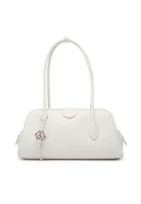 Calvin Klein Torebka Emblem Trio Shoulder Bag LV04F3369G Biały. Kolor: biały. Materiał: skórzane #1