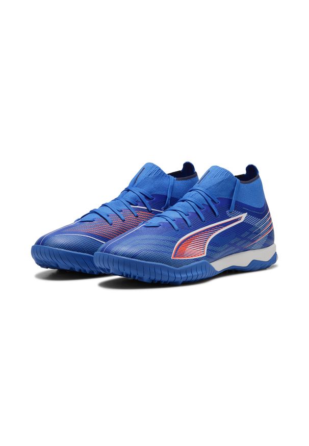 Puma - Buty piłkarskie unisex ULTRA 6 MATCH+ TT PUMA Ultra Blue White Glowing Red. Kolor: czerwony, niebieski, wielokolorowy, biały. Szerokość cholewki: normalna. Sport: piłka nożna