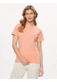 Guess T-Shirt Adele V2YI07 K8HM0 Pomarańczowy Regular Fit. Kolor: pomarańczowy. Materiał: bawełna