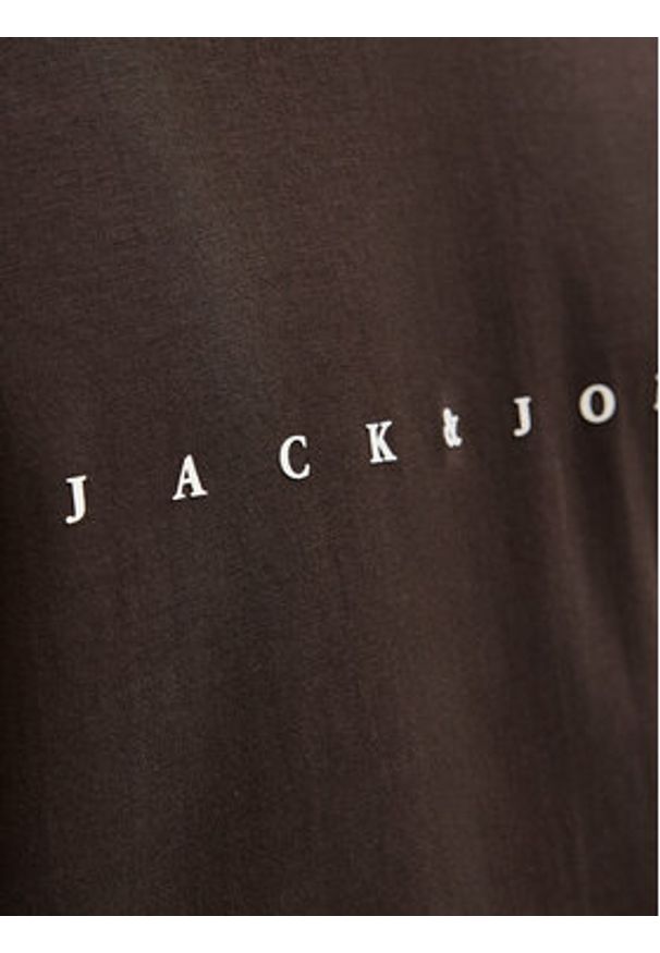 Jack & Jones T-Shirt Star 12234746 Brązowy Relaxed Fit. Kolor: brązowy. Materiał: bawełna