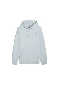 Puma - Męska bluza z kapturem i małym dwukolorowym logo Essentials+ PUMA. Typ kołnierza: kaptur. Kolor: niebieski. Sport: fitness #1