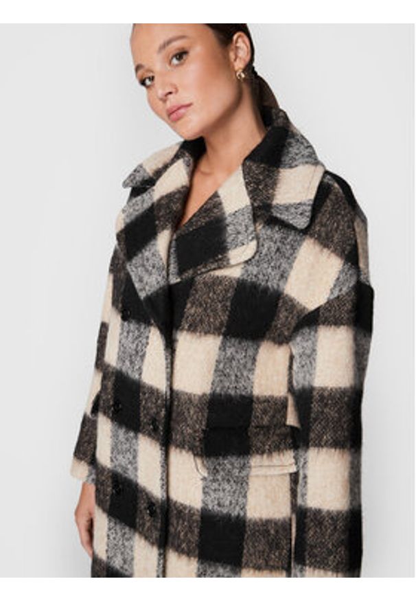 Red Valentino Płaszcz wełniany 1R3CAF056HR Beżowy Regular Fit. Kolor: beżowy. Materiał: wełna