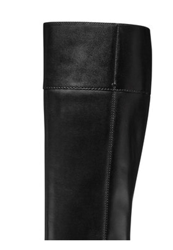 Geox Oficerki D Felicity D56G1B 00043 C9999 Czarny. Kolor: czarny. Materiał: skóra