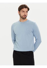 BOSS Bluza Westart 50509323 Błękitny Regular Fit. Kolor: niebieski. Materiał: bawełna
