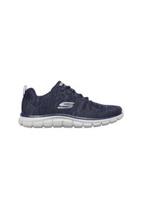 skechers - Buty sportowe Skechers z wygodą Memory Foam. Kolor: niebieski. Materiał: syntetyk #1
