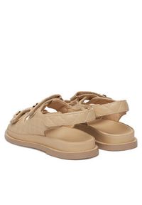 Badura Sandały MARIGOLD-22-910-6 Beżowy. Kolor: beżowy. Materiał: skóra #4